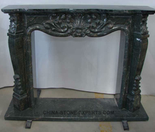 Natural Indoor Hand Carved Stone Granite Fireplace (YQG-F1002)