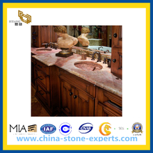 Natural Stone Red Marble Coral Red Slabs Countertops(YQG-MC1004)