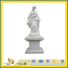 White Marble Stone Figure Statue Carving for Garden(YQG-LS1015)