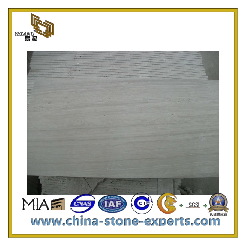 Polished Grey Wood Marble Slab for Flooring, Walling(YQC-MS1005)