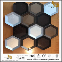Glass Hexagon Shape Mosaic Tile For Kitchen Wall Tiles Bathroom Tiles