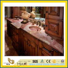 Natural Stone Polished Coral Red Marble Countertop for Kitchen/Bathroom (YQC)