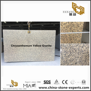 China Chrysanthemum Yellow Granite Slabs