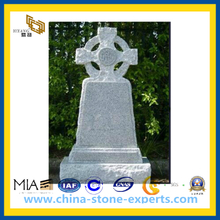 Irish Style White Granite Tombstone/ Headstone （YQZ-MN）