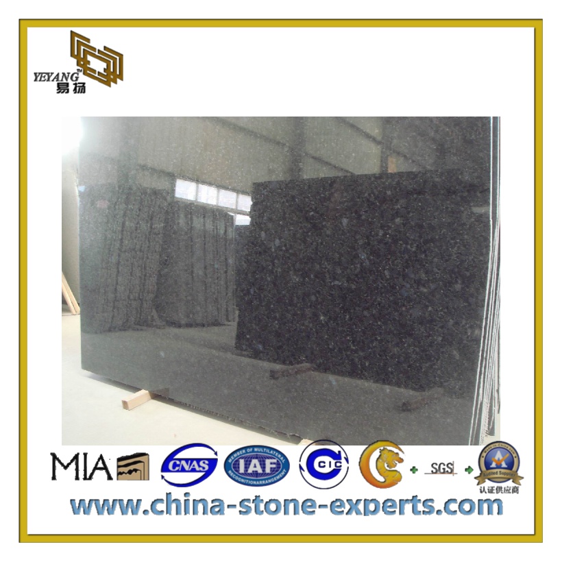 Polished China Galactic Blue Granite Slab for Countertop / Kitchen / Vanity Top(YQC-GS1006)