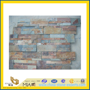 Rusty Slate Veneer Tiles for Wall Cladding (YQA-S1062)