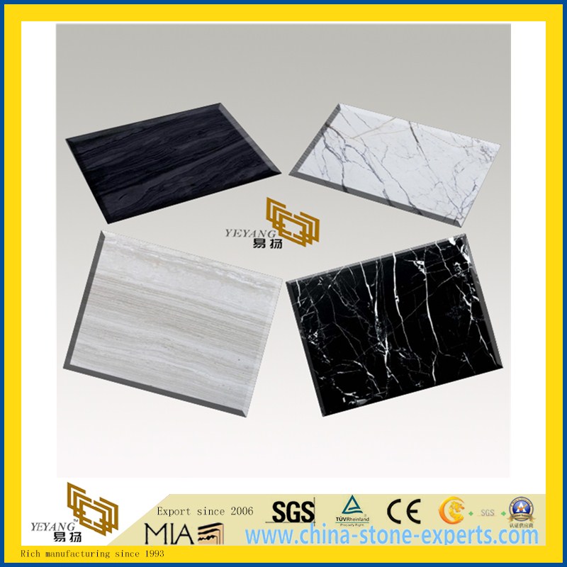 New White/Black/Brown/Grey Polished Marble Stone Floor Tile for Wall, Flooring