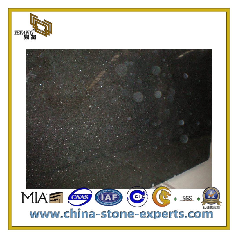 Absolute Black Marble Slab for Countertop/Wall/Floor(YQC-GC1023)