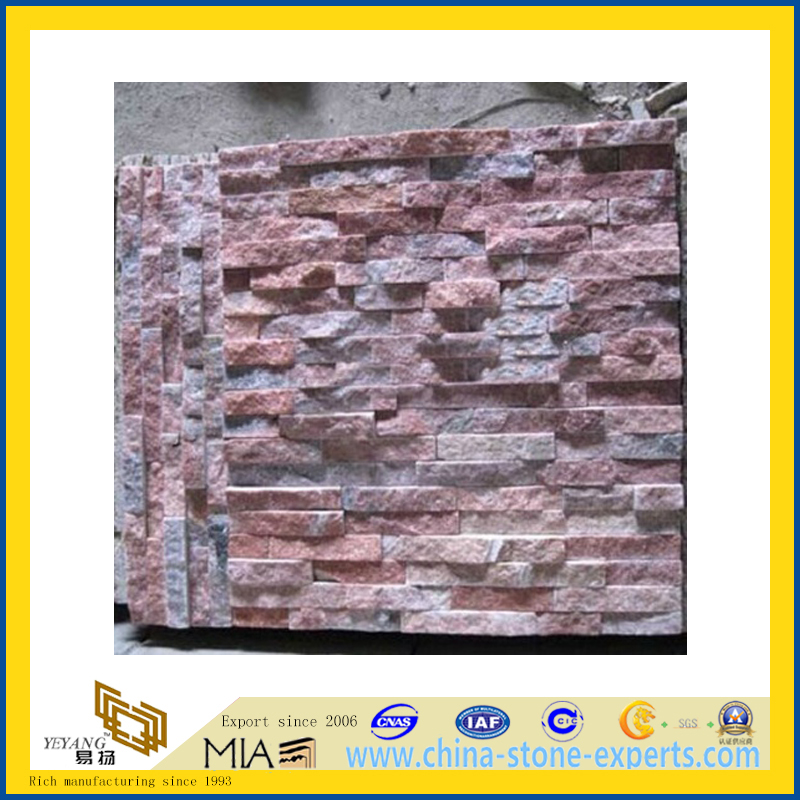 Red Porphyry Culture Stone / Sledge Wall Stone (YQA-S1055)
