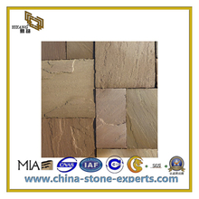 Natural Yellow Sandstone for Wall Tile and Cladding/Facade/Decoration Material(YQC)