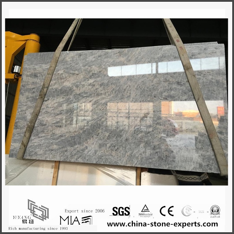 High Polished New Vermont Grey Marble for Wall & Floor Tiles (YQW-MS060601)