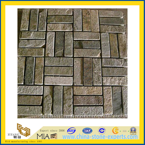 Slate Mosaic for Wall and Flooring Decoration (YQA-S1064)