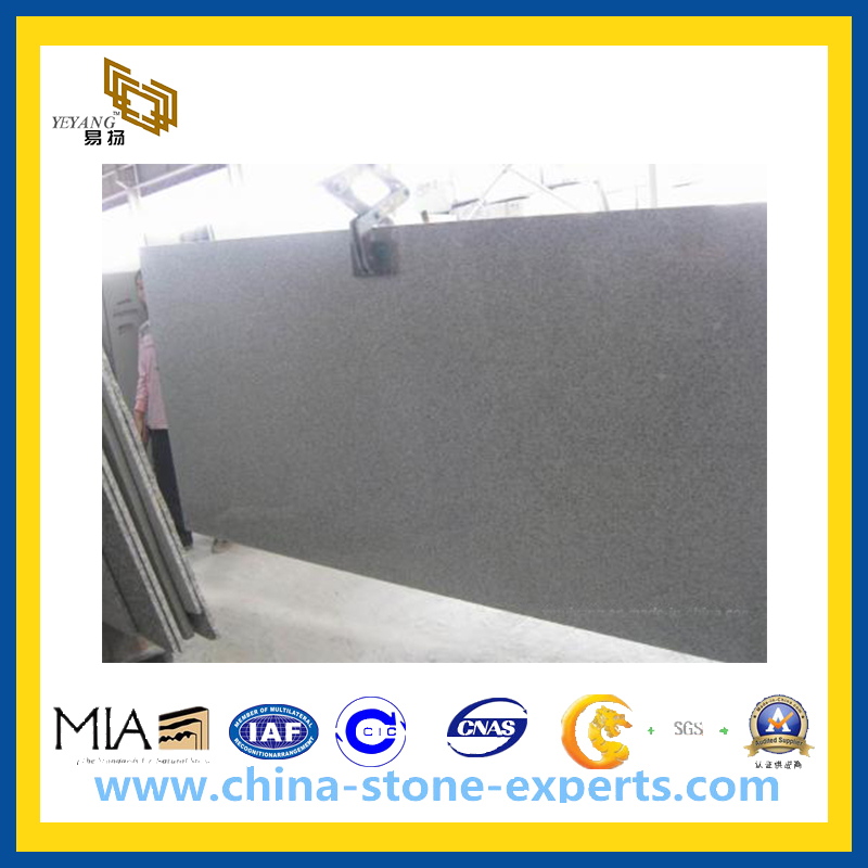 G603 Padang Crystal Grey Granite Slab for Kitchen Countertops (YQA-GC)