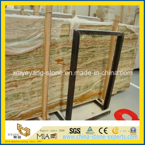 Translucent Bamboo Green Onyx for Background Walling