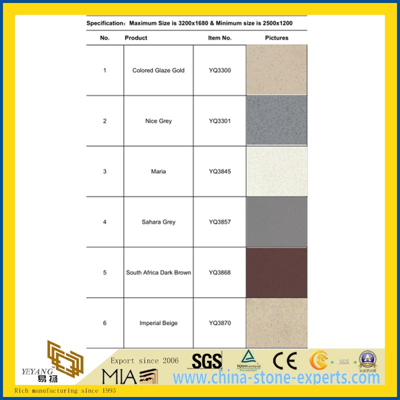 Fine Grain Artificial Manmade Quartz Stone Tile For Floor Wall Fine Grain Artificial Manmade Quartz Stone Tile For Floor Wall Kitchen Top