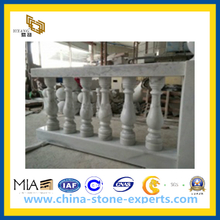 White Marble Handrails for Terrace(YQG-PV1076)