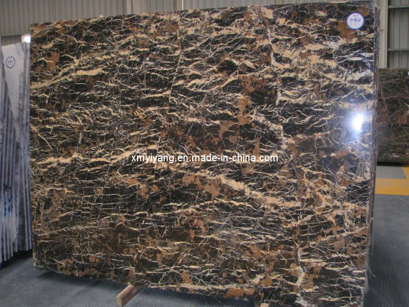Black Portor Marble Slab for Wall / Floor Tile / Kitchen Tile