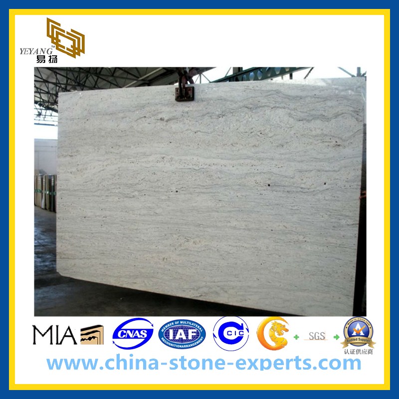 River White Granite Slabs, Similar to Kashmir White Granite Slab(YQG-GS1020)