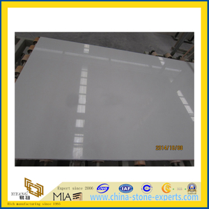 White Engineered Stone Artificial Marble Slab for Floors /Countertop(YQC)