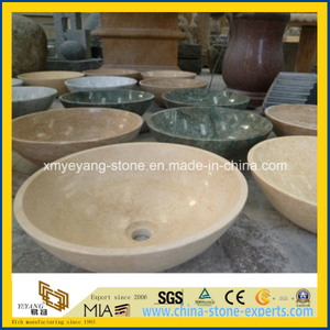 Crema Marfil / Cream Marfil Marble Art Basin for Bathroom