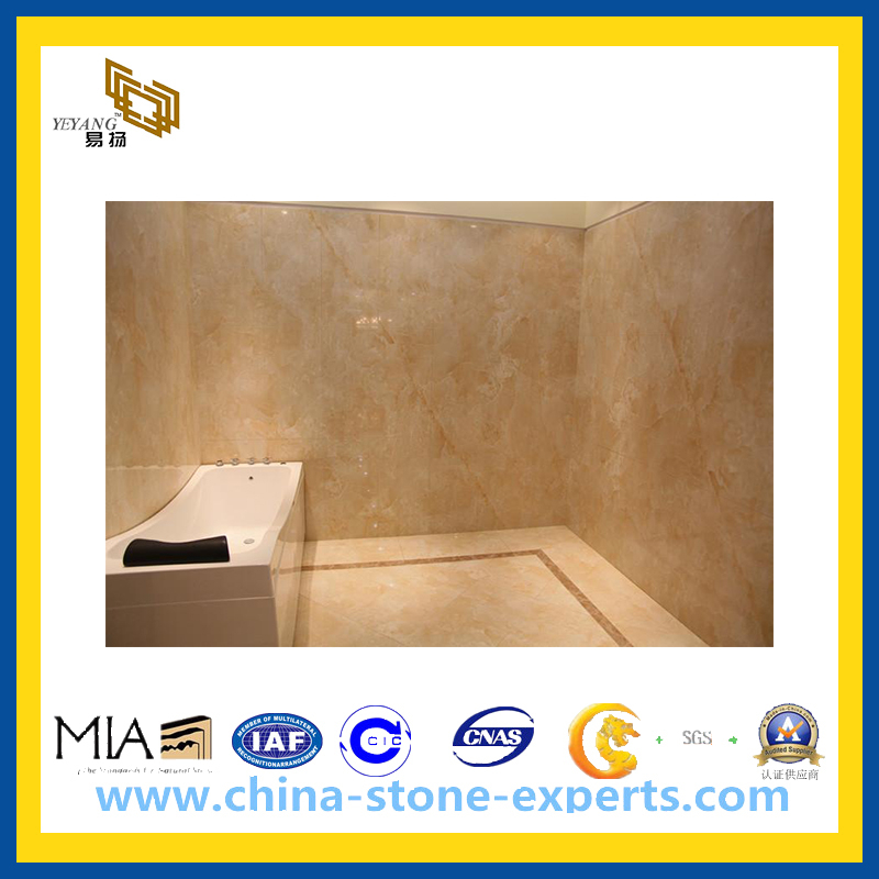 Gold Yellow Onyx Stone Marble Wall Tile(YQC)
