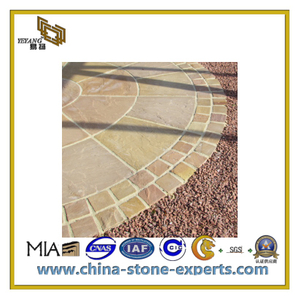 Natural Yellow Outside Wall/Flooring Decortion Sandstone Tiles(YQC)