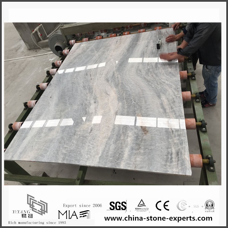 Grey Marble | Engineered New Vermont Grey Marble for Bathroom Wall & Floor Tiles (YQW-MS052702)
