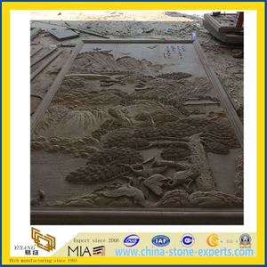 Yellow Sandstone Sculpture for Outdoor Wall Decoration (YYL)