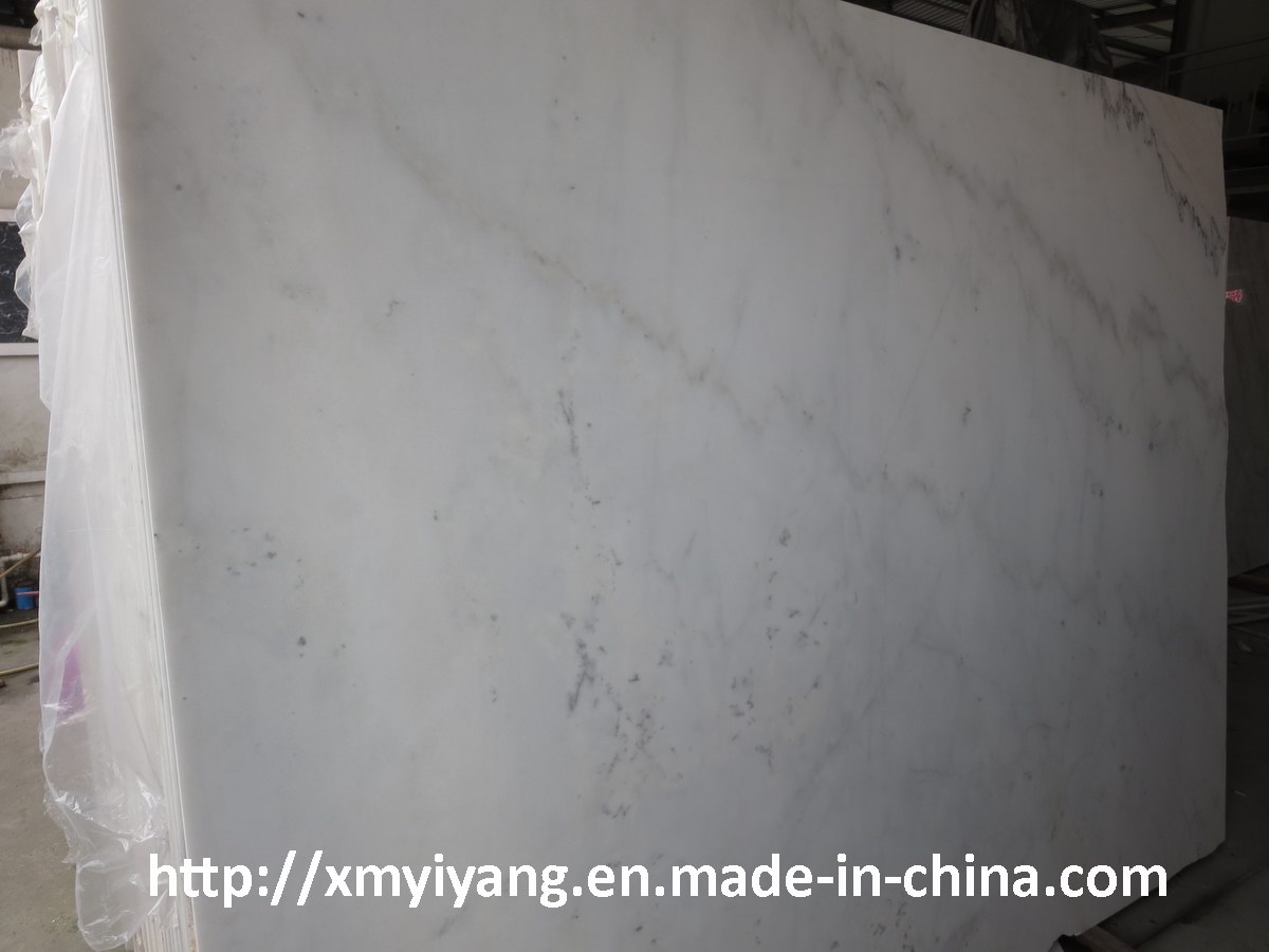 Chinese Carrara White Marble Slab