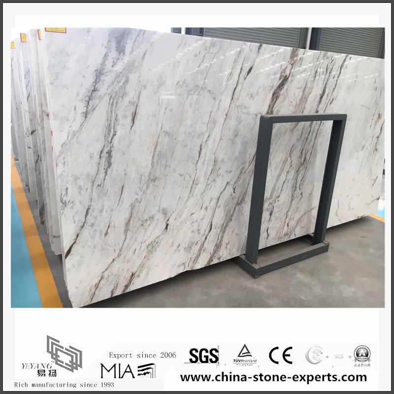 Buy Discount New Polished Arabescato Venato White Marble for Wall Tiles (YQW-MSA0621006)