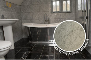 Carrara & Nero Marquina Interoir Walling & Flooring -YEYANG Stone Factory