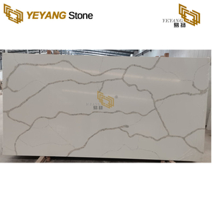 Factory Supply Calacatta Quartz Slabs For Kitchen Countertops E1001