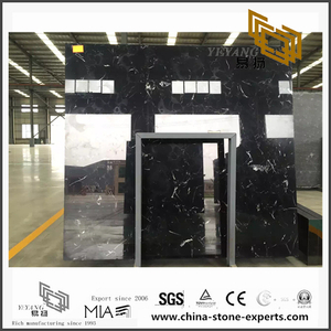 New Black Ice Flower Marble for Bathroom Background Wall & Floor Tiles (YQN-110303）