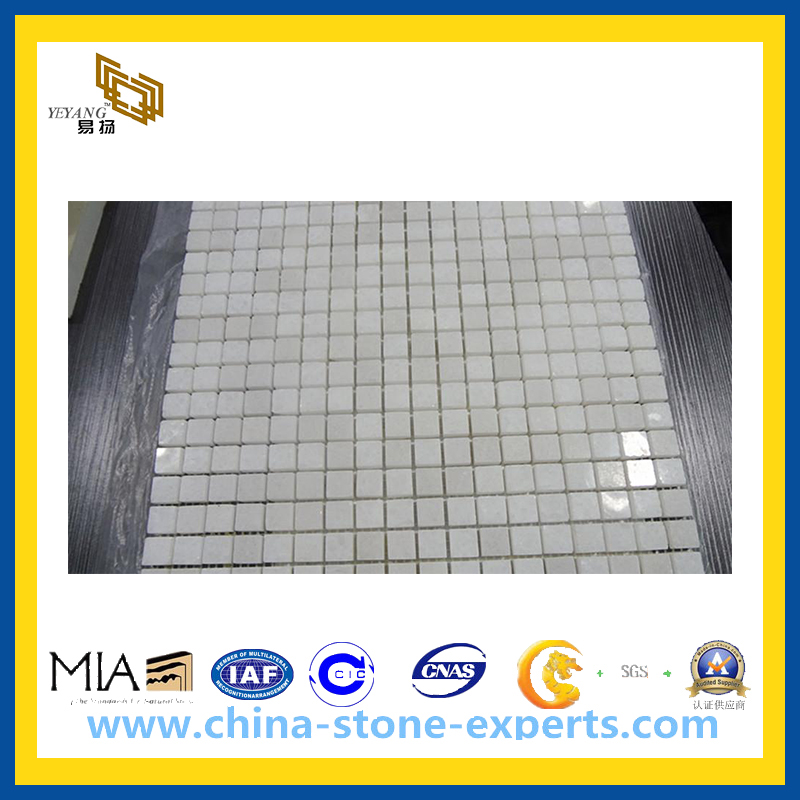 Crystal White Marble Mosaic Tile for Bathroom(YQC)