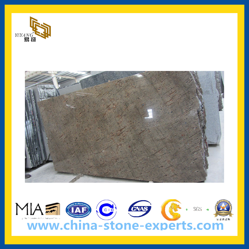 Polished Peacock Gold Granite Slab for Wall Tile (YQZ-GS)