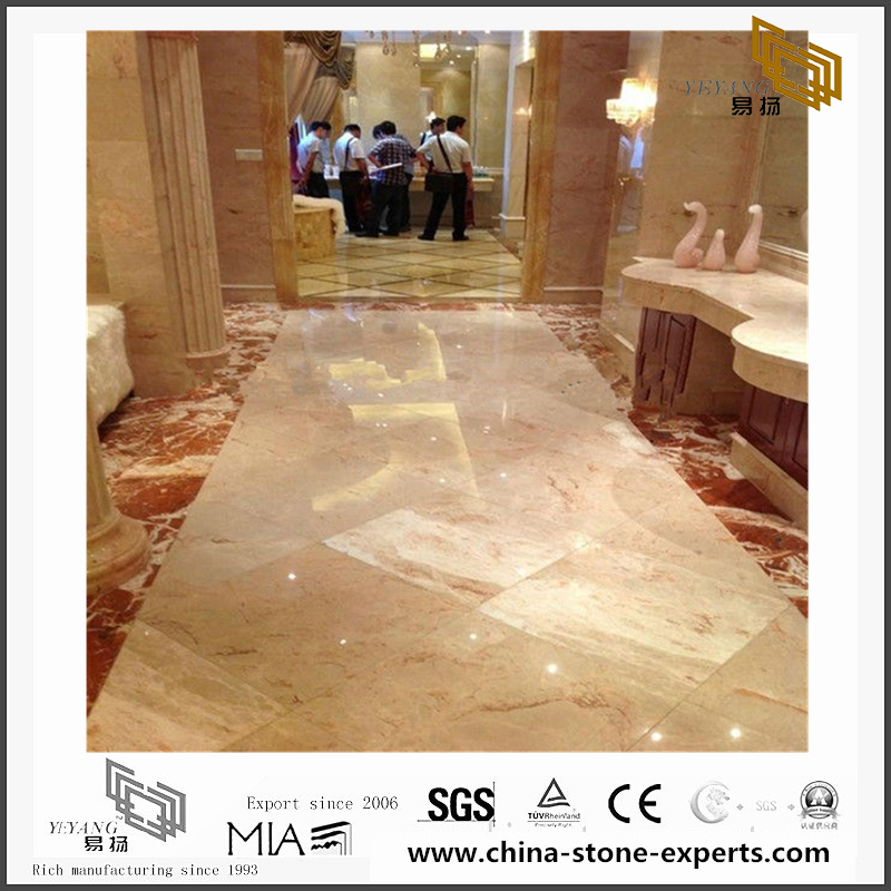 Beautiful Rose Cream Marble Stone for Wall Backgrounds & Floor Tiles（YQN-092807）