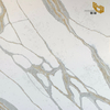 Luxury Carrara Marble Effect Gold Quartz for Kitchen Island B4037-1