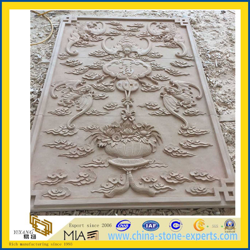 Natural Sandstone Carving Sculptures for Garden / Home Decoration (YYL)