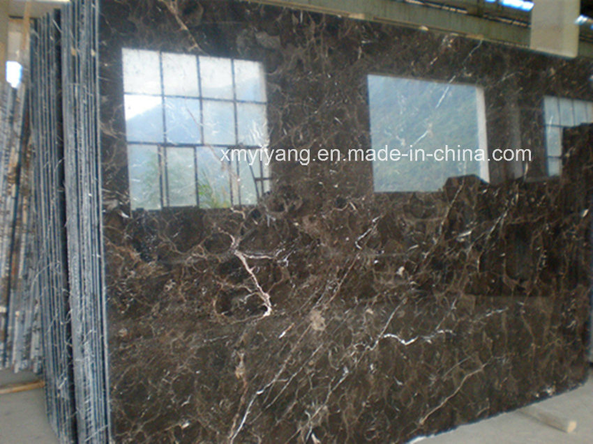 Chinese Emperador Dark Brown Marble Tile for Flooring and Countertop