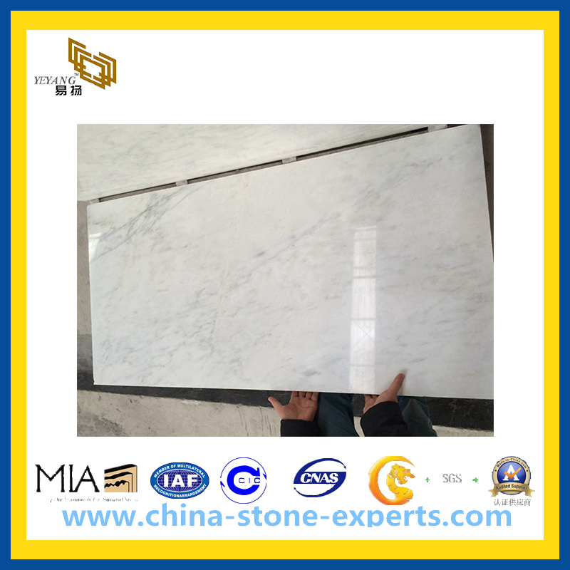 Snow White Stone Marble for Flooring Tiles(YQC)