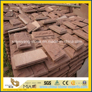 Red Sandstone Mushroom Tile for Exterior Wall Cladding