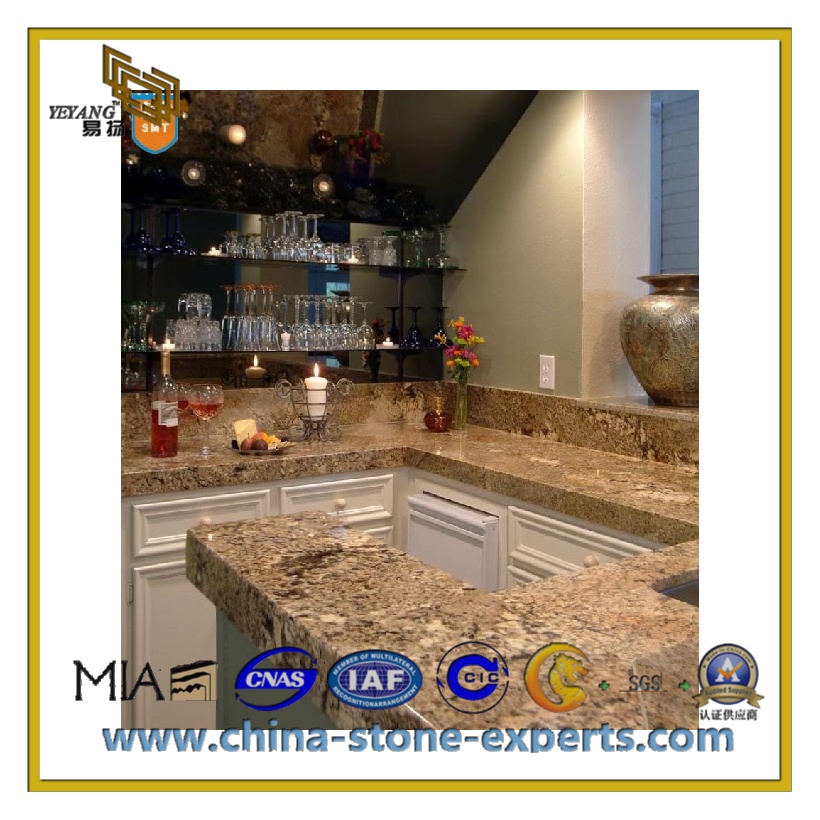 Popular Gold Granite for Countertop / Kitchen / Vanity Top(YQC-GC1013)