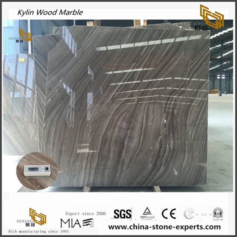 Kylin Wood Marble Slabs for Project