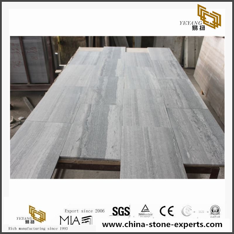 China Popular Wooden Blue Veins Marble Slabs & Tiles 