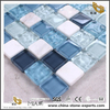 White And Light Blue Transparent Crystal Mosaic Wall Tile Crystal Glass Mosaic