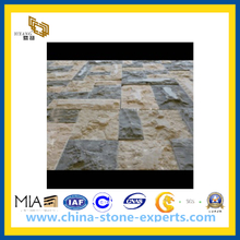 Natural Split Beige Mushroom Stone for Exterior Flooring / Wall Cladding(YQG-PV1065)