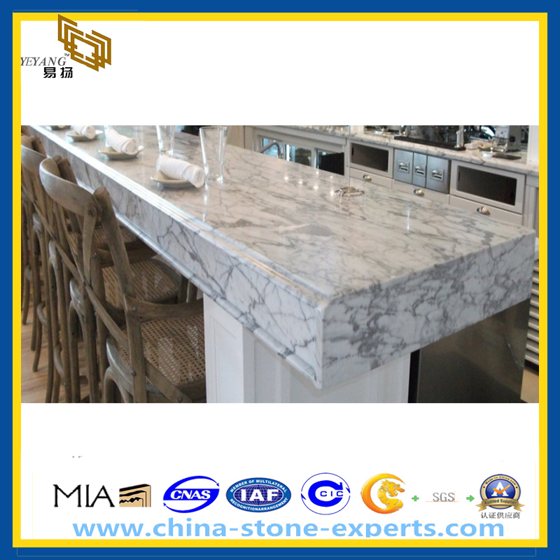 Polished New White Marble Kitchen Countertops (YQZ-MC)