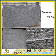 Hot Products Seawave White Granite Slabs for Stairs / Floor / Countertops