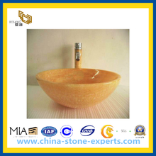 Orange Yellow Onyx Sinks for Kitchen, Bathroom (YQG-CV1037)
