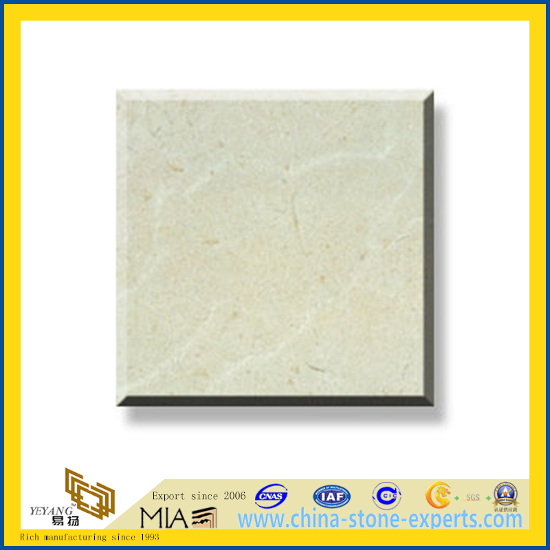Polished Natural Stone Crema Marfil Marble Slabs for Wall/Flooring (YQC)